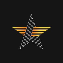Abstract star logo icon design template simple Vector Image