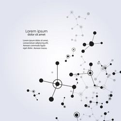connect pattern in abstract style on light vector image
