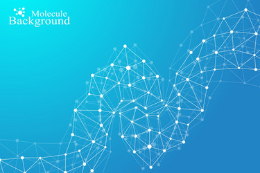 geometric abstract background with connected line vector image