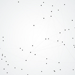 Abstract icon with network dots art element vector