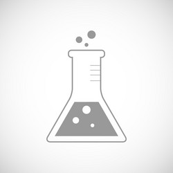 experiment black icon vector image