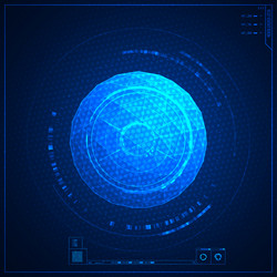 futuristic graphic user interface vector image