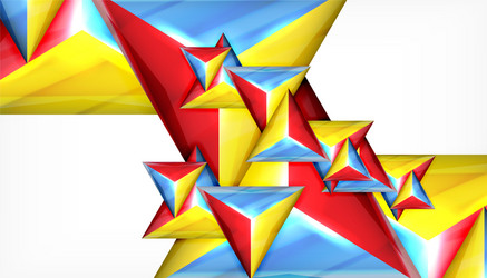 triangle geometric abstract background vector image