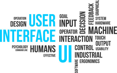 word cloud user interface vector