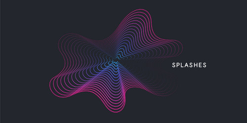 abstract background with dynamic waves vector image