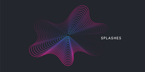 Abstract background with dynamic waves vector