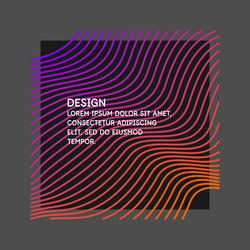 abstract background with dynamic waves vector image
