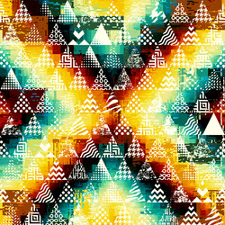 seamless pattern background a triangles vector image
