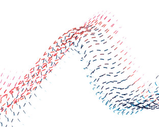 abstract background blend wave line design vector image