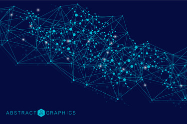big data visualization background modern vector image