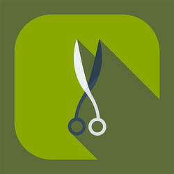 flat modern design with shadow icons scissors vector image
