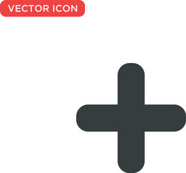 Plus icon design vector