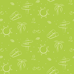 seamless pattern with suns and palms vector image