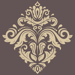 damask oriental pattern vector image
