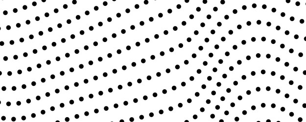 halftone monochrome background with flowing dots vector image