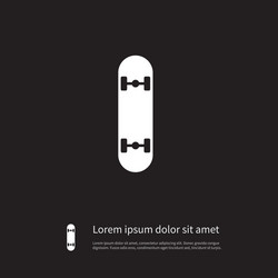 isolated skate icon skateboard element can vector image