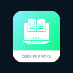 laptop computer book hardware mobile app icon vector image