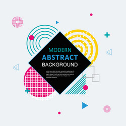 modern simple abstract circle geometric memphis vector image