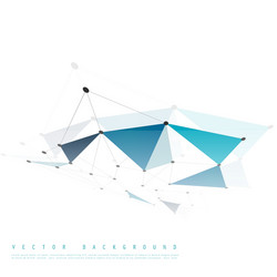 Network background abstract polygon vector