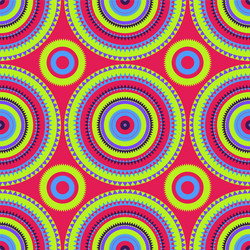 vibrant circular large scale seamless pattern vector image
