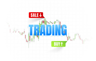 finance trader graph information buy and sale vector image