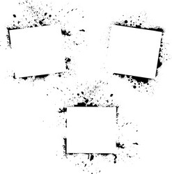Grunge Rectangular Frames vector image