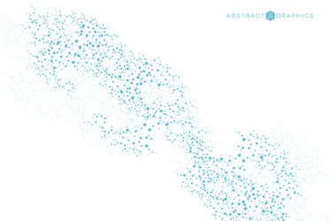 structure molecule and communication dna atom vector image