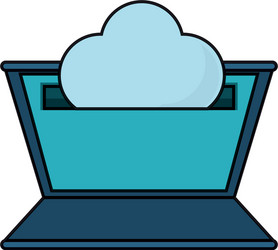 laptop computer design concept vector image