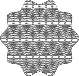 line star with pattern seamless shapes background vector image
