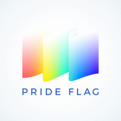 Pride Flag Abstract Gradient vector image