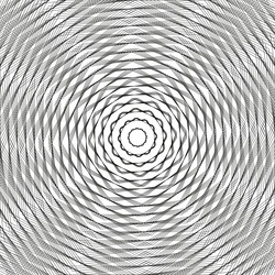 radial circle lines concentric shape pattern vector image