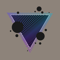abstract background with dynamic waves vector image