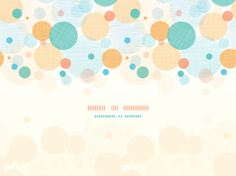 Abstract Fabric Circles Seamless Pattern vector image