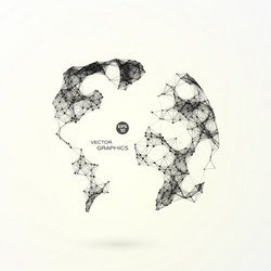 Abstract Network Globe vector image