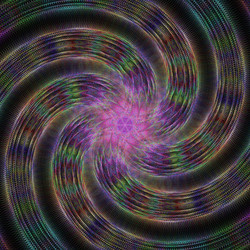 abstract shiny colorful fractal spiral design vector image