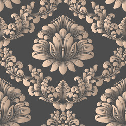 damask seamless pattern element elegant vector image