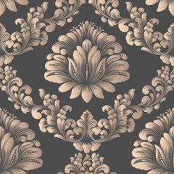 Damask seamless pattern element elegant vector