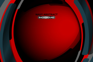 Dynamic Red Wavy Background vector image