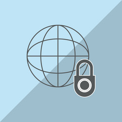 graphic design of security system vector image