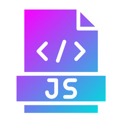 javascript icon design vector image