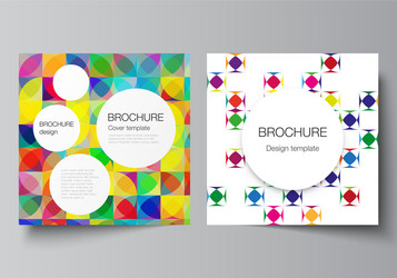 minimal layout two square format vector image