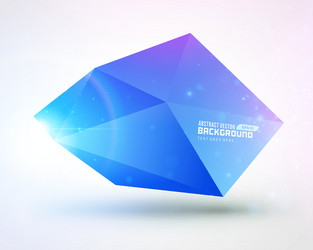 abstract geometric 3d shape color background vector image