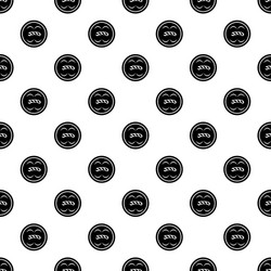 circle button pattern seamless vector image