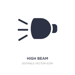 High beam icon on white background simple element vector