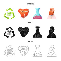 isolated object of and sign set s vector image