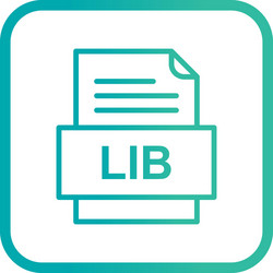 lib file document icon vector image
