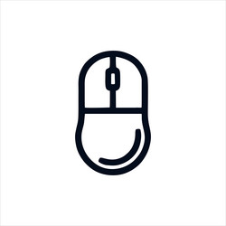 simple mouse with minimalist and modern design vector image