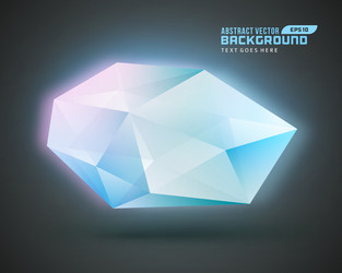 abstract geometric 3d shape color background vector image