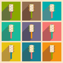 flat with shadow concept and mobile application vector image