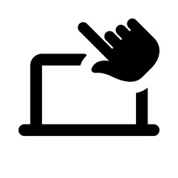laptops with touch screen interfaces vector image